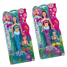 Mermaid Mom & Child Set,  Assorted